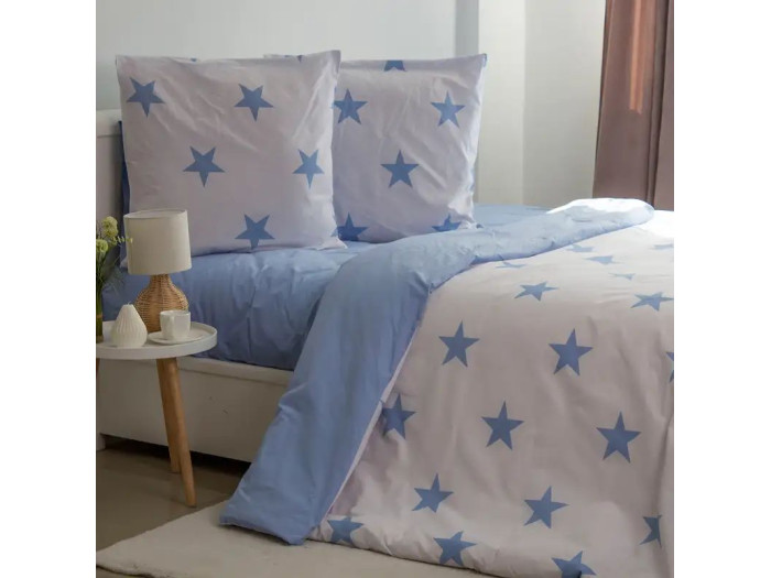Постільна білизна TEP Soft dreams Morning Star Blue 70x70 двоспальна