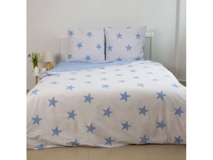Постільна білизна TEP Soft dreams Morning Star Blue 70x70 євро