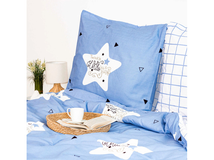 Постільна білизна TEP Soft dreams Twinkle Stars 70x70 двоспальна