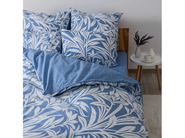 Постільна білизна TEP Soft dreams Light Blue Fantasy 70x70 двуспальное