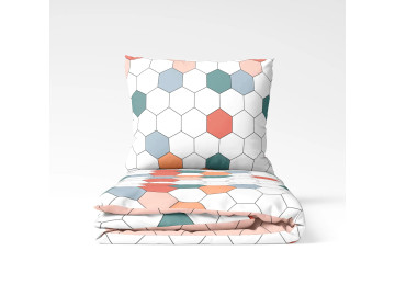 Комплект постельного белья TEP Happy Sleep Красочные соты 50x70 двуспальное