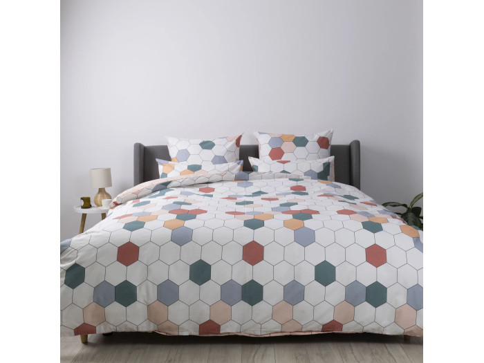 Комплект постельного белья TEP Happy Sleep Красочные соты 50x70 двуспальное