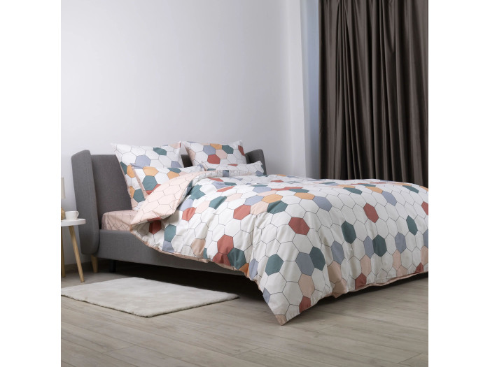 Комплект постельного белья TEP Happy Sleep Красочные соты 50x70 двуспальное