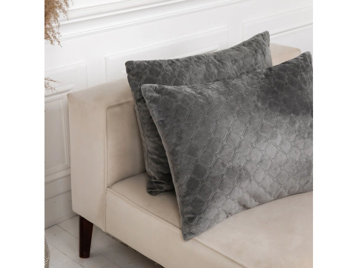 Подушка декоративна TEP VELOUR Сіра 50x70