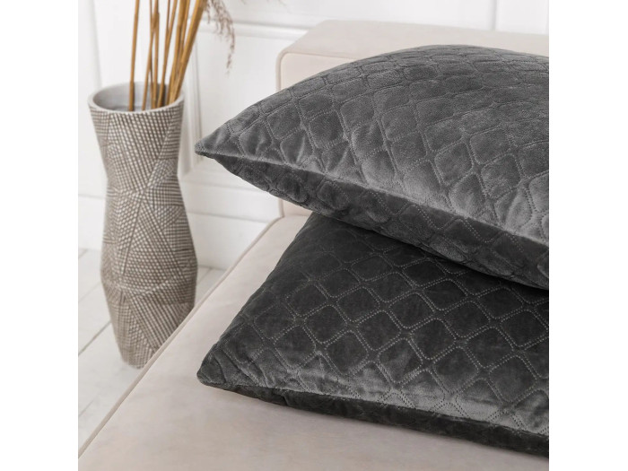 Подушка декоративна TEP VELOUR Сіра 50x70