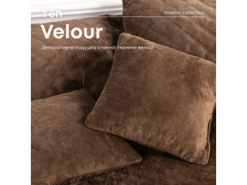 Подушка декоративна TEP VELOUR Коричнева 50x70
