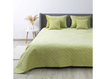 Покрывало TEP VELOUR Салатовое/Ромб круглый 220x240