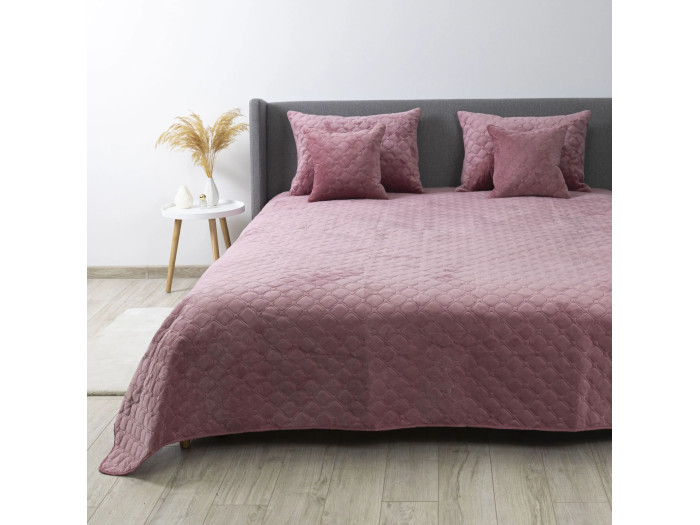 Покрывало TEP VELOUR Mesa rose/Ромб круглый 240x260
