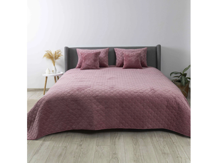Покрывало TEP VELOUR Mesa rose/Ромб круглый 240x260