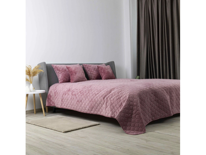Покрывало TEP VELOUR Mesa rose/Ромб круглый 240x260