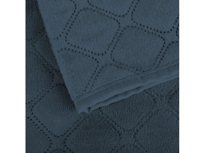 Покрывало TEP VELOUR Cиний/Ромб круглый 150x210