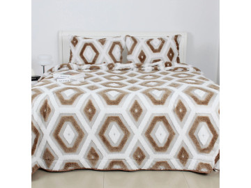 Покрывало TEP Boho бежевый ромб 220x240