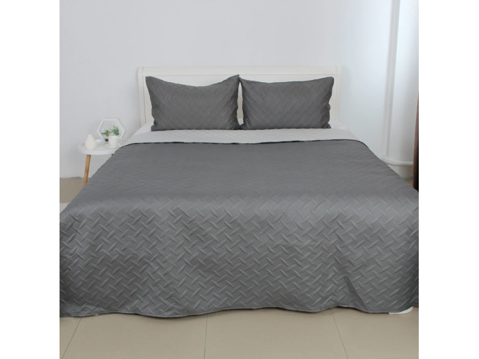 Покрывало TEP VINTAGE 2 наволочки 50*70 см Серое/Винтаж 220x240