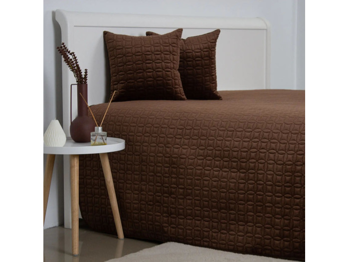 Покрывало TEP VELOUR Коричневый/Мозаика 220x240