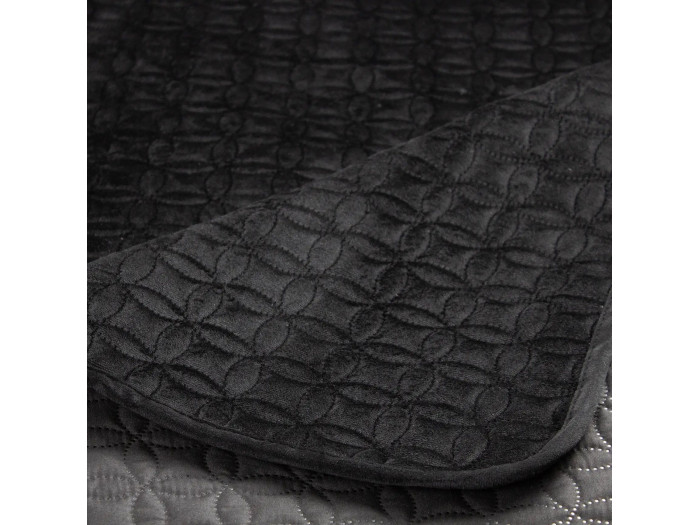 Покрывало ТTEP VELOUR Черный/Мозаика 220x240