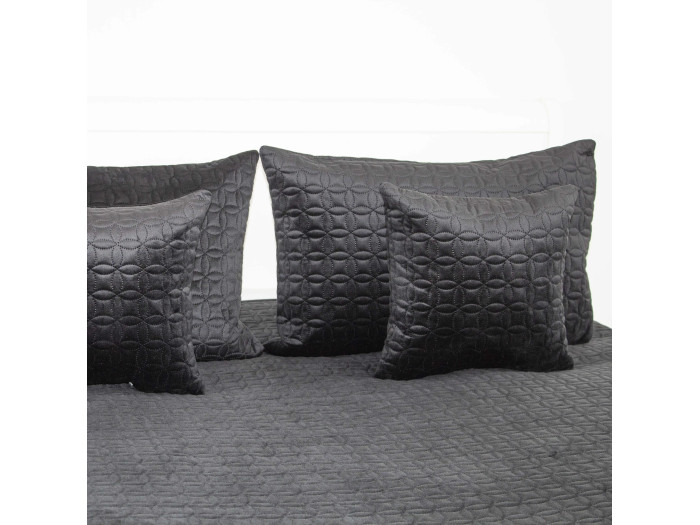 Покрывало TEP VELOUR Черный/Мозаика 240x260