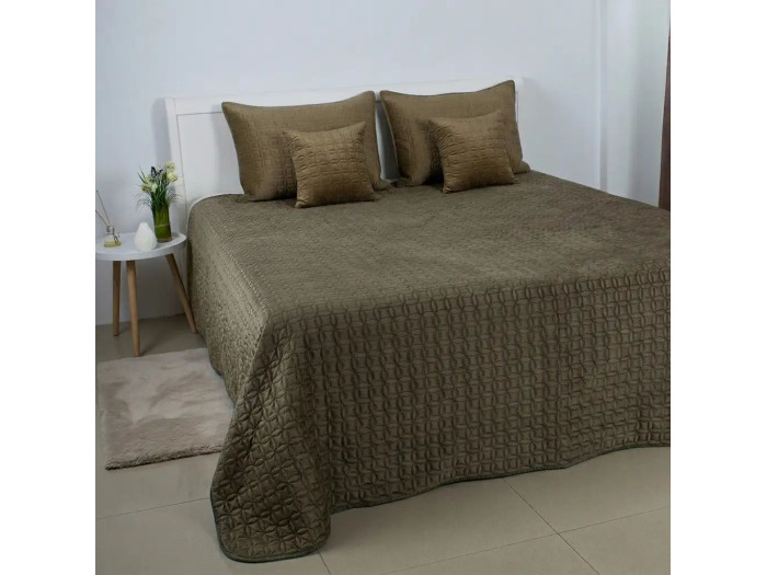 Покрывало TEP VELOUR Хаки/Мозаика 220x240