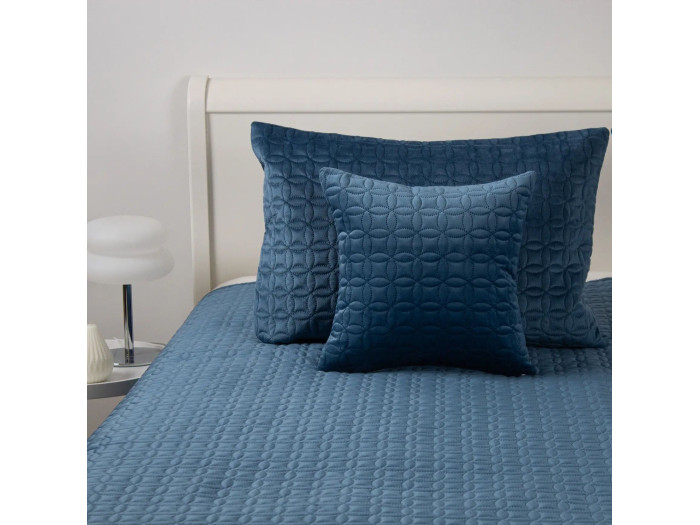 Покрывало TEP VELOUR Темно-синий/Мозаика 150x210