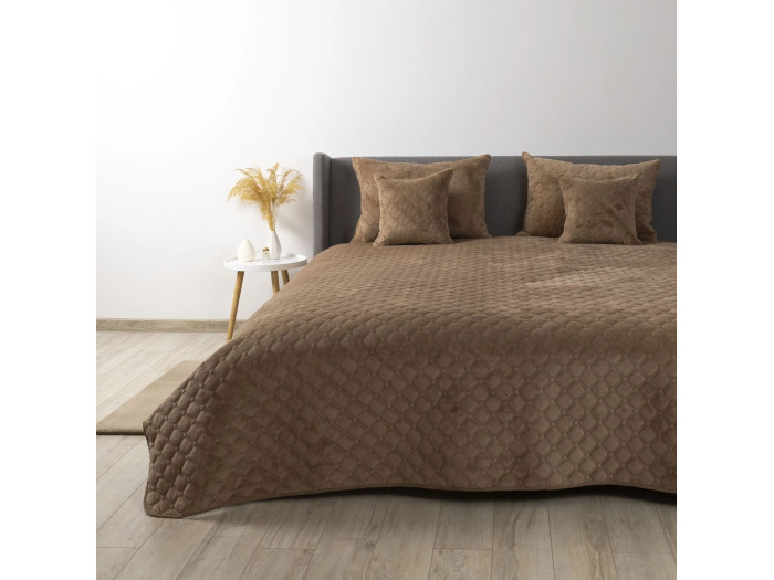 Покривало TEP VELOUR Капучино/Ромб круглий 180x240