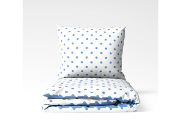 Комплект постільної білизни TEP Light Blue Dots 70x70 полуторна