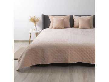 Покрывало TEP VELOUR Пудра/Ромб круглый 240x260