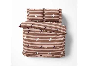 Постельное белье TEP Soft dreams Line Brown 70x70 евро
