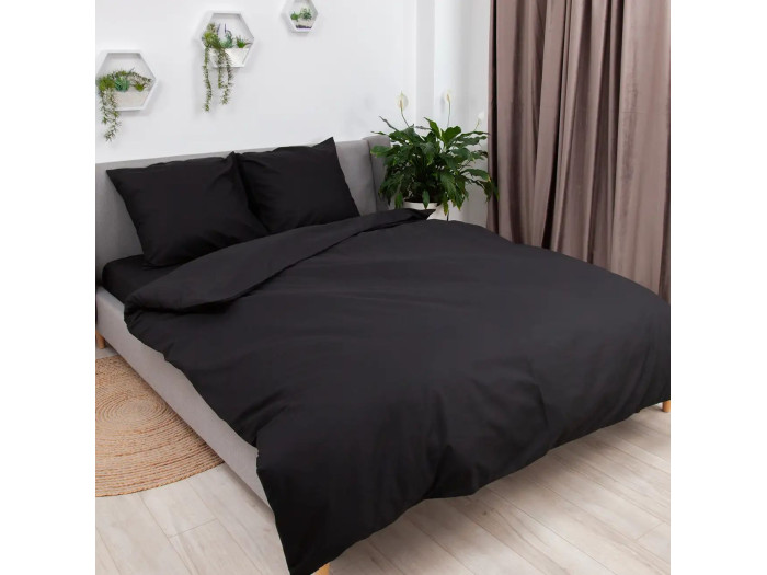 Комплект постільної білизни TEP Phantom Black 70x70 євро