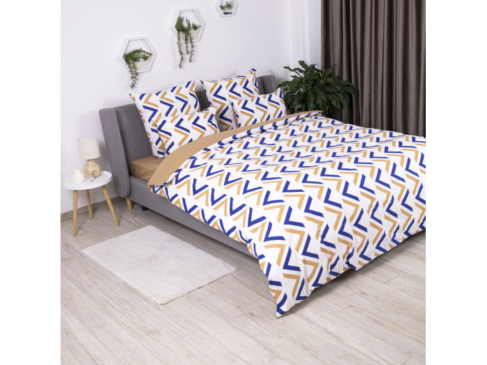 Постільна білизна TEP Soft dreams Geometry Pasion 70x70 двоспальна
